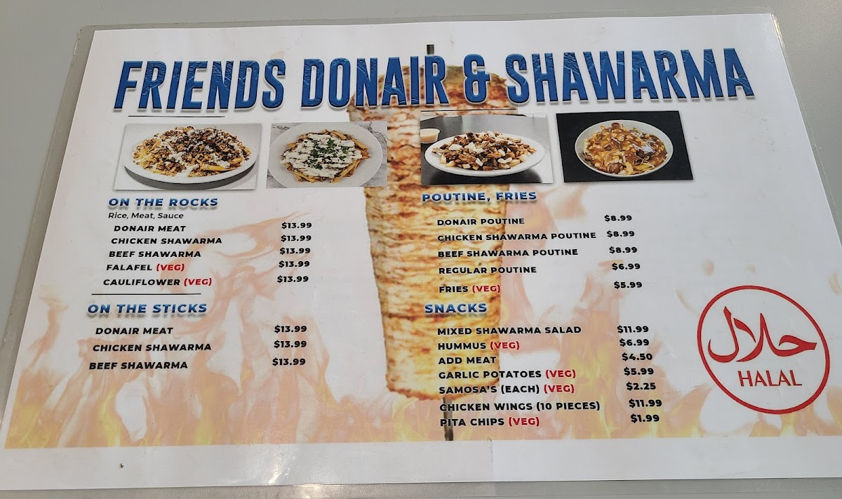Menu Friends Donair And Shawarma-3