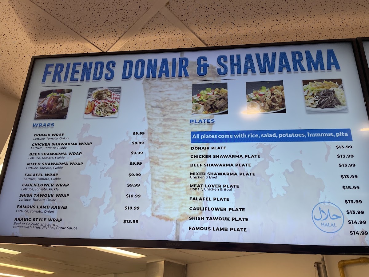 Menu Friends Donair And Shawarma-5