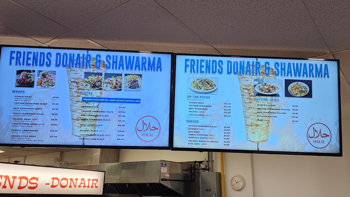 Menu Friends Donair And Shawarma-7